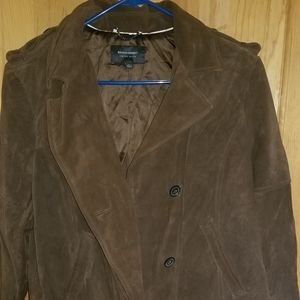 Vintage Banana Republic suede coat Lg